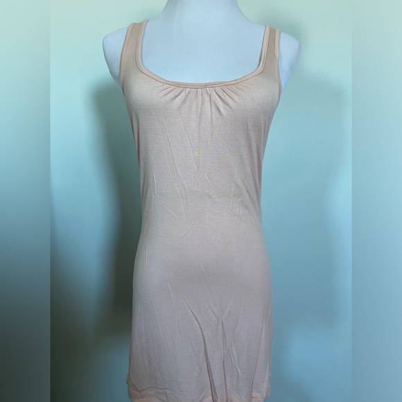 Beige Tank Top with Sequence Bow on Back - Picture 3 of 5